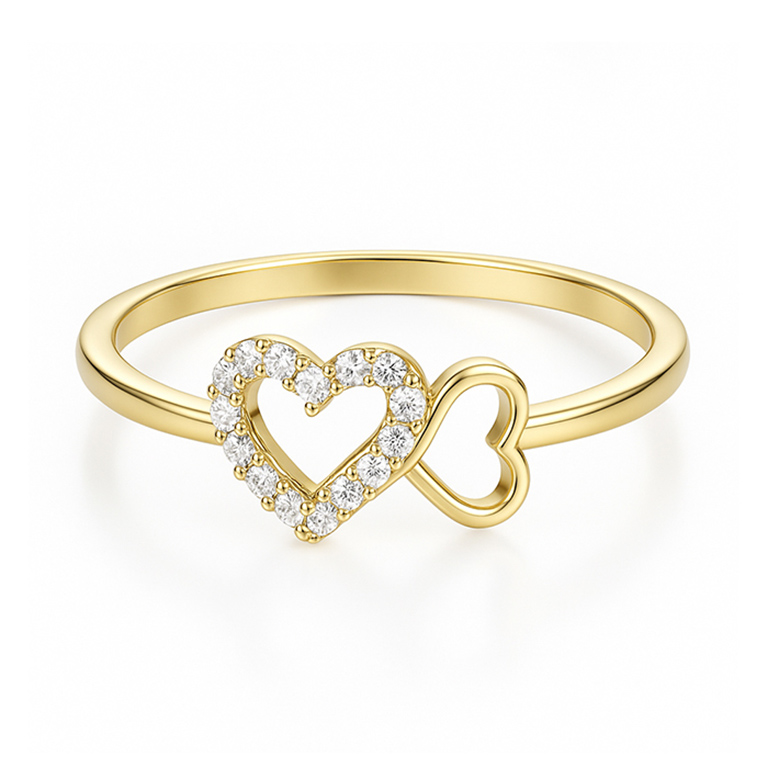 Adjustable stone ring
