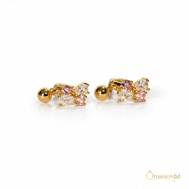 Bauti Earrings (Pink) gallery view 2