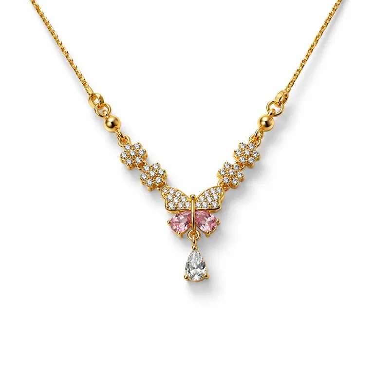 Butterfly Pendant (Pink)