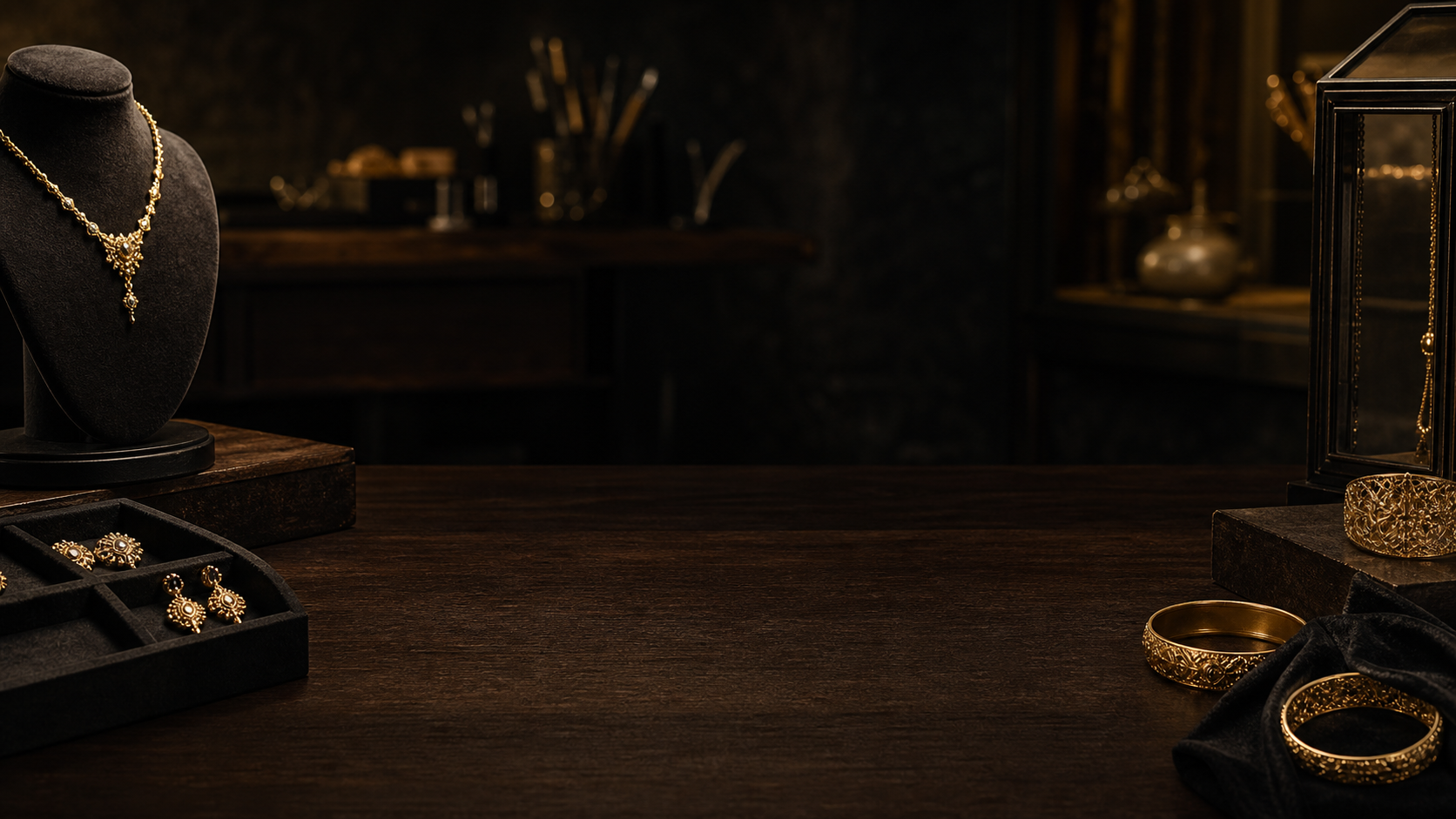 Gold jewellery from the men's collection
